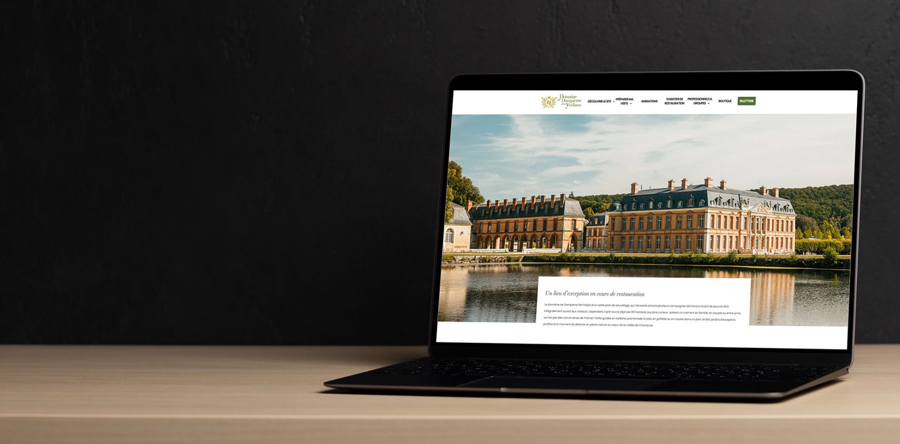 Site internet Domaine de Dampierre